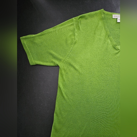 NWT - Vintage Silk Irene & Jonathan Green Knit Jersey - Size L - Picture 6 of 9